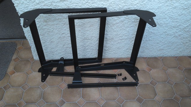 Cleaned and sprayed satin black