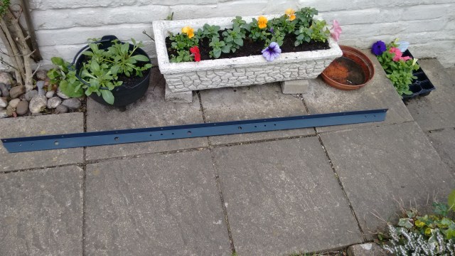 New angle section, drilled and etch primed