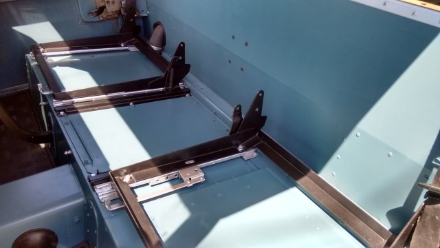 I had rubbed down the rear bulkhead and applied paint with a roller, not perfect but better than expected