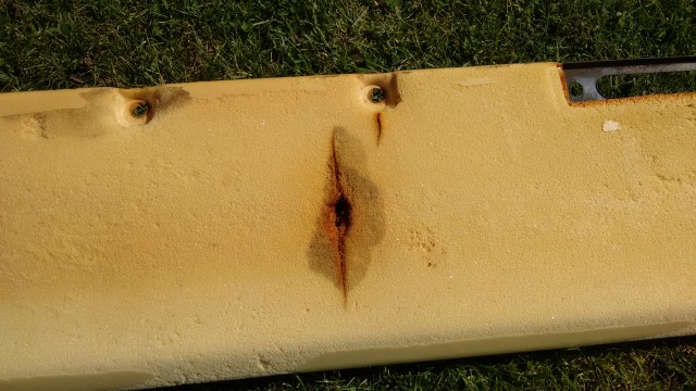 Close-up of a typical split