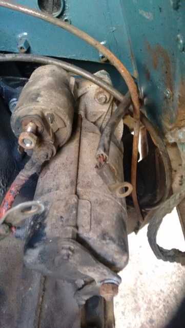 Remove the starter motor