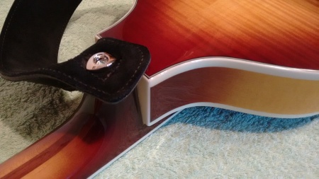 D'Addario Elliptical End Pin fitted to the Hofner Bass